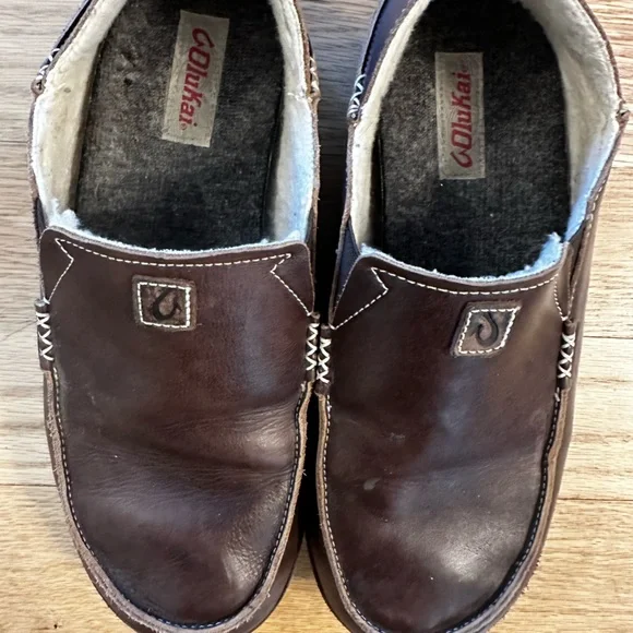 Men’s Olukai Moloa Ili leather slipper - Picture 3 of 9